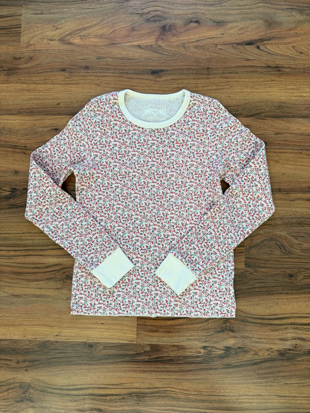 American Eagle Floral Thermal Waffle Weave